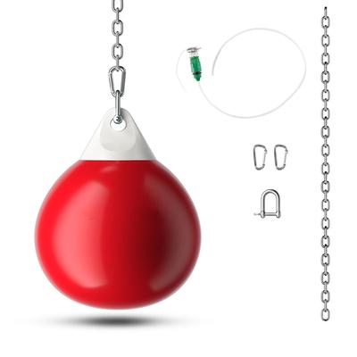 PVC Water Punching Bag with Adjustable Chain, Carabiners, and Hose for Boxing Training - 18'' x 23'' (Dia x H)