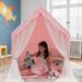 Large Kids Play Tent with Removable Cotton Mat-Pink - 47.5 x 41.5 x 54 inch (L x W x H)