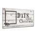 16" White and Gray "Days until Christmas" Dry-Erase Advent Calendar