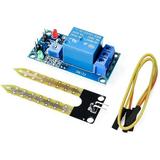 Treedix 12V Soil Humidity Sensor Relay Control Module Soil Moisture Control System Automatic Watering