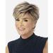 Lakihair Short Blonde Wigs for Women Highlight Blonde Wig with Bangs Natural Pixie Cut Wig