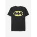 Men's Big & Tall Classic Batman Tee by DC Comics in Black (Size XLT)