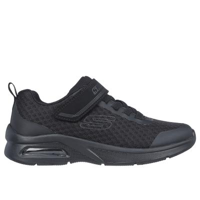 Skechers Boy's Microspec Max - Gorvix Sneaker | Size 1.0 Wide | Black | Textile/Synthetic