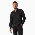 Dickies Men's 1922 Premium Twill Long Sleeve Shirt - Rinsed Black Size S (HL29)