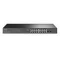 TP-Link JetStream 18-Port Gigabit Smart Switch with 16-Port PoE+ Managed L2/L2+ Gigabit Ethernet (10/100/1000) Power over Ethernet (PoE) Rack mounting 1U