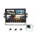Beeper - Kit vidéo de recul avec 4 caméras blanches & écran Quad lcd 7'' RW4QUAD