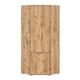 Armoire d'angle 2 portes naturel