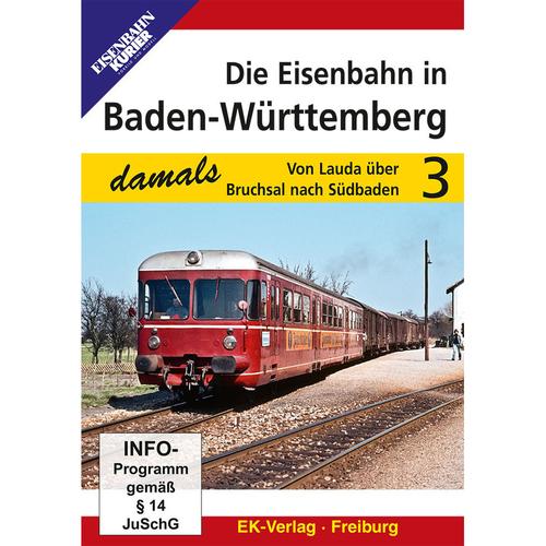 Die Eisenbahn In Baden-Württemberg.Tl.3,1 Dvd (DVD)
