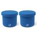 Silipint: Silicone 10oz Lidded Bowls: 2 Pack Deep Pool - Unbreakable, Flexible, Microwave-Oven-Dishwasher, Non-Slip - Multi