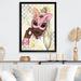 Design Art High End Cat Woman II - Print on Canvas in Pink | 20 H x 12 W x 1 D in | Wayfair FDP55098-12-20-BK