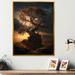 Design Art Bonsai Tree at Sunset - Graphic Art on Canvas in Brown/Yellow | 20 H x 12 W x 1 D in | Wayfair FL58460-12-20-GD