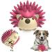 BellaBoo Pets Interactive Dog Toy for Strong Chewers - Freddy The Hedgehog All-in-One Treat Ball + Food Dispensing Slow Feeder Dog IQ Puzzle + Dental Chew Toy for Medium and Large Breed Dogs (Pink)