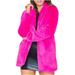 SMihono Clearance Womens Faux Furs Jacket Mid Length Loose Fluff Soft Rabbit Furs Solid Color Coat Long Sleeve Lapel Female Loose Casual Outerwear Hot XXXXL