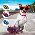 Nyidpsz Squeaky Dog Chew Ball Toy Interactive Rubber Puppy Chew Ball Comfortable Squeaky Dog Ball Toys Pet Chew Toy for Teething Cleaning Chewing Playing Treat