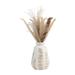 Gracie Oaks Yuze Vase - Contemporary Ivory/Beige Botanical Design Decorative Table Accent for Home or Office - Unique Gift Idea | Wayfair