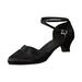 CBGELRT Womens Sandals Black Dressy Sandals Women Comfortable Fashion Design Handmade Latest Latin Dance Shoes for Ladies (3.5Cm) Comfy Shoes