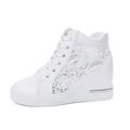 CAICJ98 Tennis Shoes Womens Women s Slip-on Walking Shoes Mesh Casual Tennis Gym Sneakers White