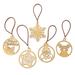 The Holiday Aisle® Handmade Christmas Emotions Handcrafted Ornaments Set Of 5, Faux Suede | 0.02 H x 2.2 W x 2.2 D in | Wayfair