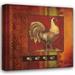 Kimberly Poloson 15x15 Gallery Wrapped Canvas Wall Art Titled - Murano Rooster I