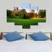 TISHIRON 5PCS Framed Canvas Wall Art Set 60 x40 Trees Lawn in Central Park Canvas Art Decor