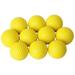 10pcs Yellow Soft Elastic Indoor Practice PU Golf Ball