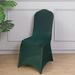 BalsaCircle 100 Hunter Green Spandex Stretchable Banquet Solid Chair Covers Slipcovers