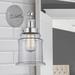 Breakwater Bay Chepachet 1 Light Steel Armed Sconce Glass/Metal in Gray | 12.75 H x 6 W x 7.75 D in | Wayfair 76E82D5DB5C545FBBD693320C01C6FB9