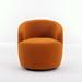 Barrel Chair - Latitude Run® Careen Swivel Barrel Chair Fabric in Brown | 27.56 H x 25.6 W x 25.6 D in | Wayfair 07FBA9A8CAEB48D9A0754C34951CF386