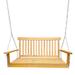 Red Barrel Studio® Porch Swing Wood/Solid Wood in Brown | Wayfair 38F35FF3B390427B841BCEFC71579619