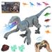 GymChoice Remote Control Dinosaur Toys for Kids Walking Roaring Velociraptor Electric Dinosaur Toy With LED Light Up Roaring Dinosaur Toys for Boys Girls