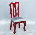 Hesroicy Dollhouse Chair Handmade Home Decor Wood Miniature Retro Chair Accessory for Scene Props