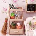 Hesroicy Dollhouse Shelf Cute Anti-deformed Compact Mini Furniture Flower Stand Model Accessories Background Prop