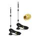 Eightwood Dual Band 9dBi WiFi Antenna 2.4/5/5.8GHz SMA Male Magnetic Base - Wireless Video Security Camera Truck Trailer 2-Pack