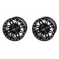 (2 Pack) 4/156 Tusk Wasatch Beadlock Wheel 15x7 5.0 + 2.0 Matte Black For POLARIS GENERAL 4 1000 EPS 2017-2021