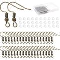 200 PCS Earring Hooks for Jewelry Making with Earring Backs Fish Earring Hooks Hypoallergenic for DIY Jewelry Making