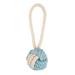 White & Blue Rope Tug Dog Toy, Small