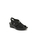 Women's Finale Gladiator Sandal by BZees in Black Shimmer Fabric (Size 10 M)