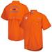 Men's Columbia Orange Clemson Tigers Bonehead Button-Up Shirt