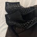 Gucci Shoes | Gucci Mesh Open Toes Ankle Shoes | Color: Black | Size: 9