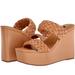 Nine West Shoes | Nine West 11m - Nessie Platform Wedge Slide Sandals | Color: Tan | Size: 11
