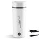 WTJMOV 12V Car Electric Kettle, Travel Portable Electric Tea Coffee Kettle Fast Water Boiler & Heater Automatic Shut-Off (White)