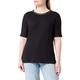 Geox Damen W T-shirt T Shirt, Schwarz, L EU