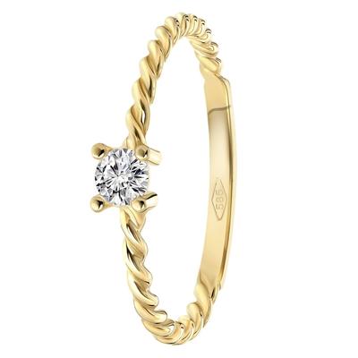 Lucardi - Ringe 585 Gold - goldfarbig Herrenschmuck 1 ct Herren (259.99 € / 1 ct) Image