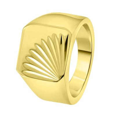 Lucardi Ringe Stahl - goldfarbig 66mm Herren Image