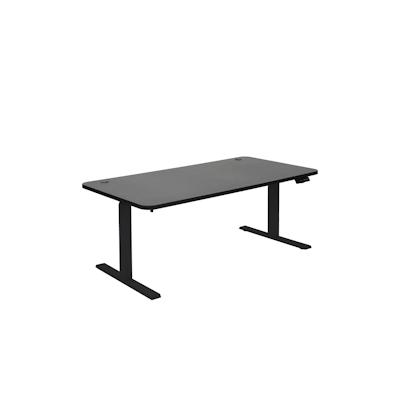 Mendler Schreibtisch HWC-D40, Computertisch, elektrisch höhenverstellbar 160x80cm 53kg ~ schwarz, schwarz Image