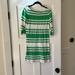 Lilly Pulitzer Dresses | Lilly Pulitzer 3/4 Sleeve Dress | Color: Green/White | Size: Xs