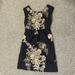 J. Crew Dresses | J.Crew Sleeveless Dress. Size 0. Mirabel Embroidered Dark Gray With Cream. | Color: Gray | Size: 0