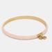 Coach Jewelry | Coach Pink Tea Rose Bangle | Color: Gold/Pink | Size: See Description