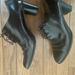 Coach Shoes | Coach Lace Up Brown Leather Block Heeled Oxford Dress Ankle Boots Size 7.5 | Color: Black/Brown | Size: 7.5