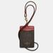 Coach Accessories | Coach (New) Id Lanyard Signature Coated Canvas | Color: Brown/Red | Size: Os